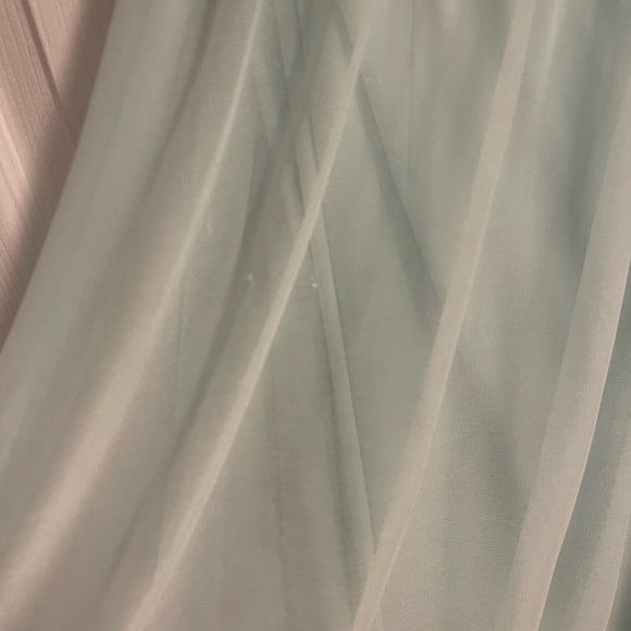 David’s Bridal one shoulder Mint lace and mesh dress Size 16 - Picture 6 of 7